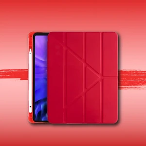 Nezih Case ​​Apple iPad Air 4/5/6 11 Inch 2020 2022 2024 2025 Uyumlu Kalem Bölümlü Standlı Uyku Modlu Akıllı Kılıf