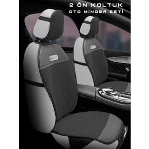Nt Sport Serisi 7 Parça Su Geçirmez Keten Araba Koltuk Minderi - Siyah/beyaz