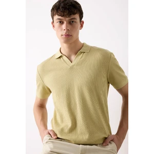 Regular Fit Kısa Kollu Pilise Polo Tişört B6382AX25SP
