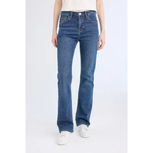Yüksek Bel Geniş Paça Cepli Jean Pantolon D7971AX25SP