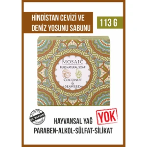 Mehmet Aydın Mosaıc Hindistan Cevizi ve Deniz Yosunu Sabunu 113 gr x 6 Paket