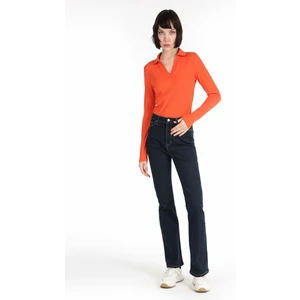 791 Monica Regular Fit Normal Bel Geniş Paça Mavi Kadın Pantolon
