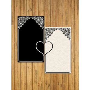 Dekoratif Dijital Baskılı Kaymaz Taban Seccade Namazlık 70X120