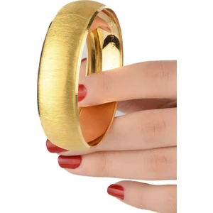 Kuyumcu Nurettin 15 Gram Klasik Şarnel Bilezik 22 Ayar Altın Yatırımlık İşçiliksiz