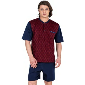 Pierre Cardin 6055 Erkek Kısa Kollu Jakarlı 3'Lü Pijama Takımı