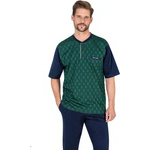 Pierre Cardin 6055 Erkek Kısa Kollu Jakarlı 3'Lü Pijama Takımı