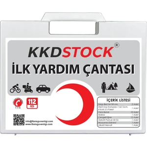 Kkdstock Mini İlk Yardım Ecza Çantası İlk Yardım Seti Deprem Çantasına Uygun Acil Müdahale Çantası