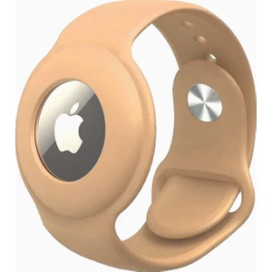 Apple Airtag Silikon Kordon Bileklik Gold