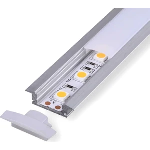Sıva altı alüminyum LED profil Kanal 11x14mm 1mt. aydınlatma şerit kanalı armatür linear ışık kare kasa