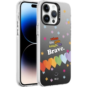Apple iPhone 14 Pro Kılıf Desenli Silver Sert KAPAK-KALP-8680436704721-OTNV92137
