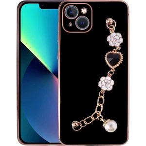 Apple iPhone 14 Plus Uyumlu El Tutamaçlı Kamera Korumalı Taka Silikon KAPAK-SIYAH-8680436667255-TA849