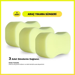 EXBAY |Oto Araba Araç Yıkama Süngeri 3 Adet