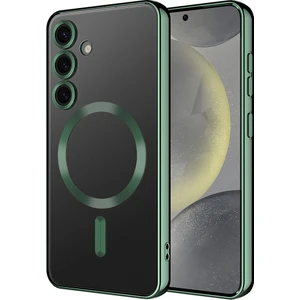 Samsung Galaxy S24 Fe Kılıf Magsafe Kamera Lensli Korumalı Şeffaf Silikon Kapak