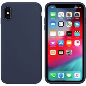 Piyasa Sepeti Apple iPhone XS İçi Kadife Silikon Kılıf Lacivert
