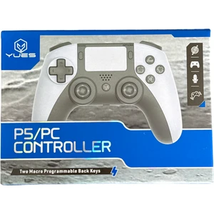 YUES PS5 Uyumlu Kablosuz Controller – DualSense Tarzı Joystick, Titreşimli, Şarjlı Ergonomik Oyun Kolu