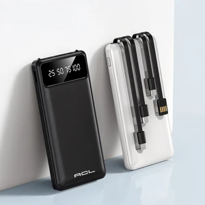 PW82 10.000mAh Pd 2 LED Işık LCD Gösterge USB Lightning, Type-C, Mikro Powerbank
