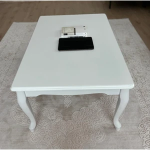 Başaran Concept Üst Kalite 60 x 100 Mdf Lake Boyalı Beyaz Orta Sehpa