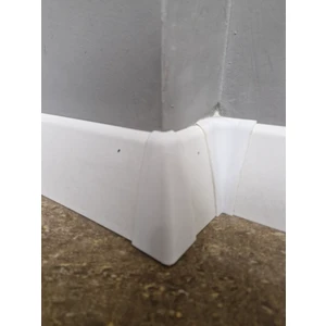 Orsa Yapı Parke Süpürgeliği Pratik Montajı İçin Dış Köşe Plastik Aparatı (8 cm Süpürgeliğe Uygun) 8 Ad.