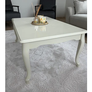 Başaran Mobilya Üst Kalite 70X110 1. Sınıf Lake Boyalı Krem Orta Sehpa