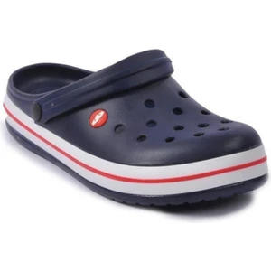 Akınal E195.M.0025-25 Anatomik Erkek Sabo Terlik lacivert Beyaz Kırmızı 46-47