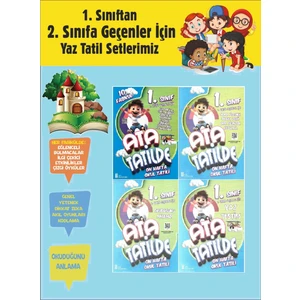 1.sınıftan 2.sınıfa Geçenler Için Ata Tatilde Seti 2024 (4 Kitap)