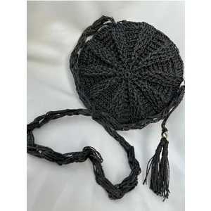 Dna Moda Makaron Çanta / Hasır Çanta / Bohem Çanta / El Örgüsü Hasır Çanta / Kağıt Ip Çanta