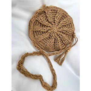 Dna Moda Makaron Çanta / Hasır Çanta / Bohem Çanta / El Örgüsü Hasır Çanta / Kağıt Ip Çanta