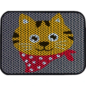 Kedi Tuvaleti Önü Elekli Paspas – Desenli