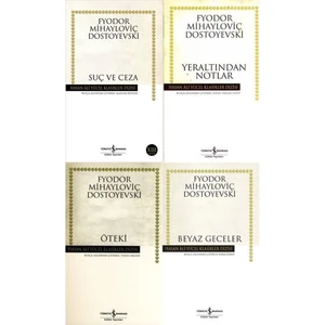 Dostoyevski En Çok Okunan Klasikler 4 Kitap Set Yeraltından Notlar-Suç ve Ceza-Beyaz Geceler-Öteki