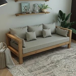 Sheffield Otantik Doğal Ahşap Kanepe