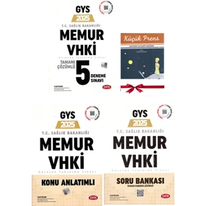 Data Yayınları 2025 Sağlık Bakanlığı GYS Memur VHKİ Konu Soru Deneme Sınavı Seti