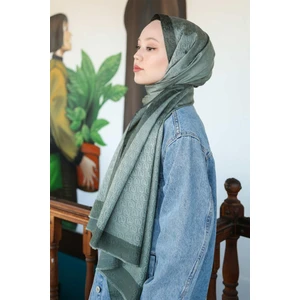 Hint Ipek Lux Original Monogram Şal (Tesettür Giyim, Geometrik, Pamuklu, Hafif, Rahat, Şık, Yüksek Kalite, Uygun)