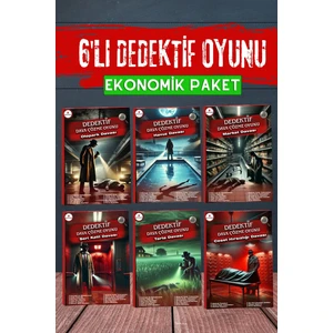 6'lı Dava Paketi Cinayet Çözme, Dedektif Oyunu - Dava Çözme Oyunu - Katil Kim Bulma Oyunu