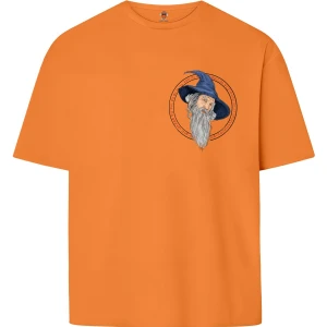 Book OrBook Gandalf Minimal Tasarım Çift Iplik Dokumalı  Pamuk Premium T-Shirt