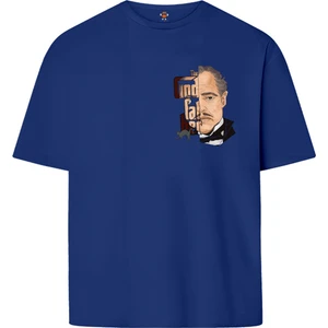 Book OrBook Godfather Minimal Çift Iplik Dokumalı  Pamuk Premium T-Shirt