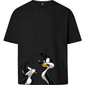 Book OrBook Carefree  Çift Iplik Dokumalı Rahat Kalıp PAMUK T-Shirt