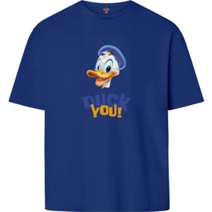 Book OrBook Duckyou  Çift Iplik Dokumalı Rahat Kalıp PAMUK T-Shirt