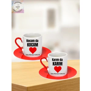 Asay Baskı Karım Da Karım Kocam Da Kocam Türk Kahve Fincanı