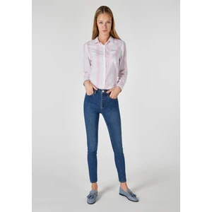 759 Lara Super Slim Fit Orta Bel Süper Dar Paça Kadın Mavi Jean Pantolon