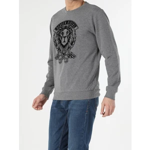 Regular Fit   Erkek Antrasit Sweatshirt