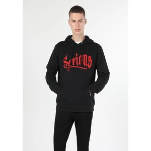 Regular Fit   Erkek Siyah Sweatshirt