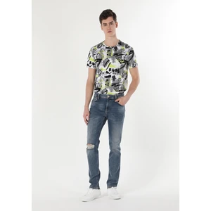 044 Karl Straight Fit Düşük Bel Düz Paça Erkek Mavi Jean Pantolon