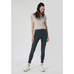 760 Dıana Skinny Fit Yüksel Bel Dar Paça Kadın Mavi Jean Pantolon