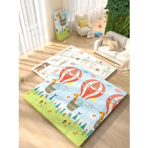 Happy Animals - Katlanabilir - Extra Large - Çift Yönlü - Oyun Halısı ve Matı 160X180 (Taşıma Çantası Hediyeli)