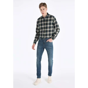 044 Karl Straight Fit Düşük Bel Düz Paça Erkek Mavi Jean Pantolon