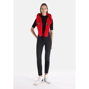 703 Carla Slim Fit Orta Bel Düz Paça Kadın Denim Jean Pantolon