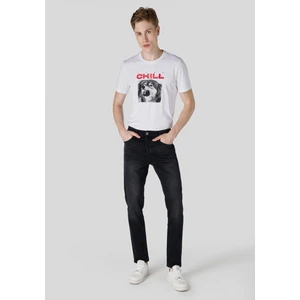 046 Marco Loose Straight Fit Orta Bel Düz Paça Erkek Siyah Jean Pantolon