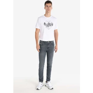 041 Danny Slim Fit Düşük Bel Dar Paça Erkek Koyu Mavi Jean Pantolon