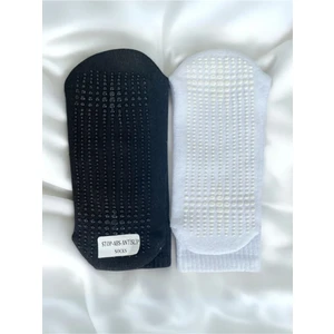 Yeni Sezon Kadın Kaydırmaz Pilates Çorap 2'li