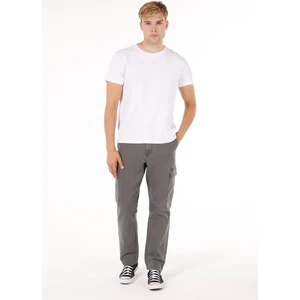 Comfort Fit Orta Bel Düz Paça Erkek Antrasit  Pantolon